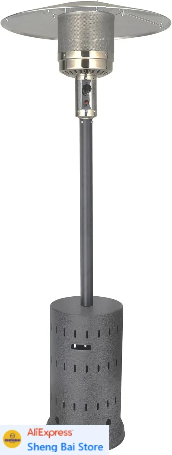 

BestsellerOutdoor Natural Gas Patio Heater | Residential and Commercial | Includes Mobility Wheels | Hammered Silver/Pewter