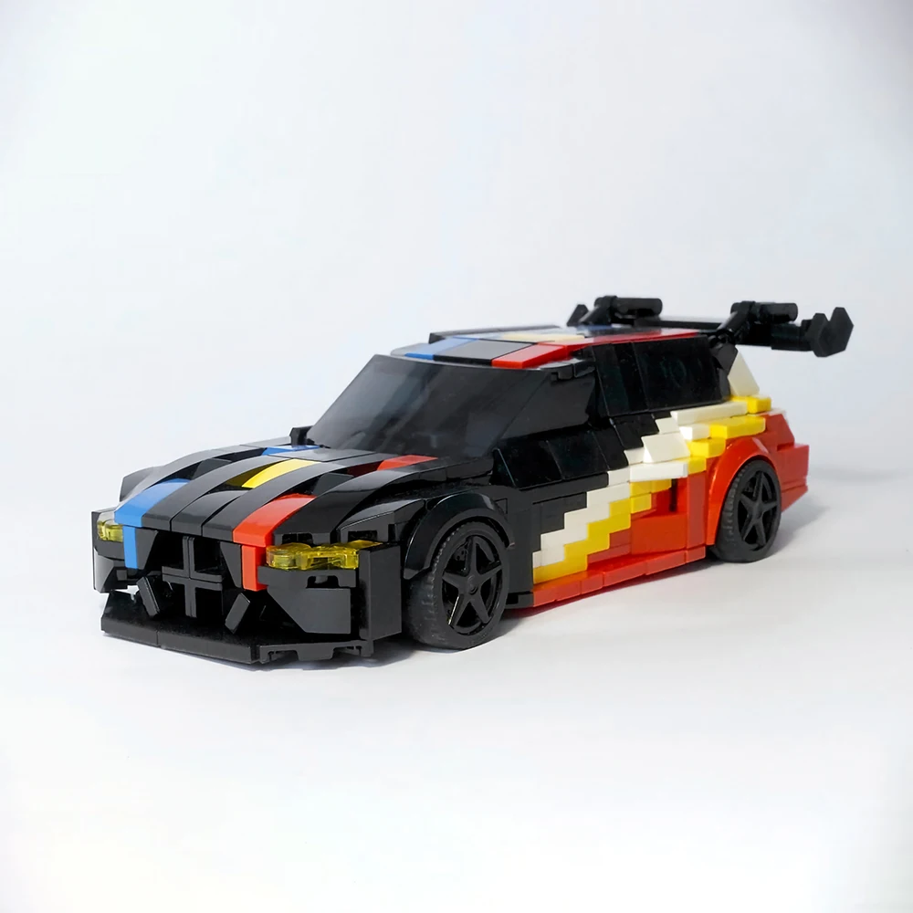 Neue MOC-Geschwindigkeit ​ ​ Nürburgring 24-Stunden-Endurance-Rennen Modellbausatz DIY Rennwagen-Bausatz Spielzeug Erwachsenen-Geburtstagsgeschenk