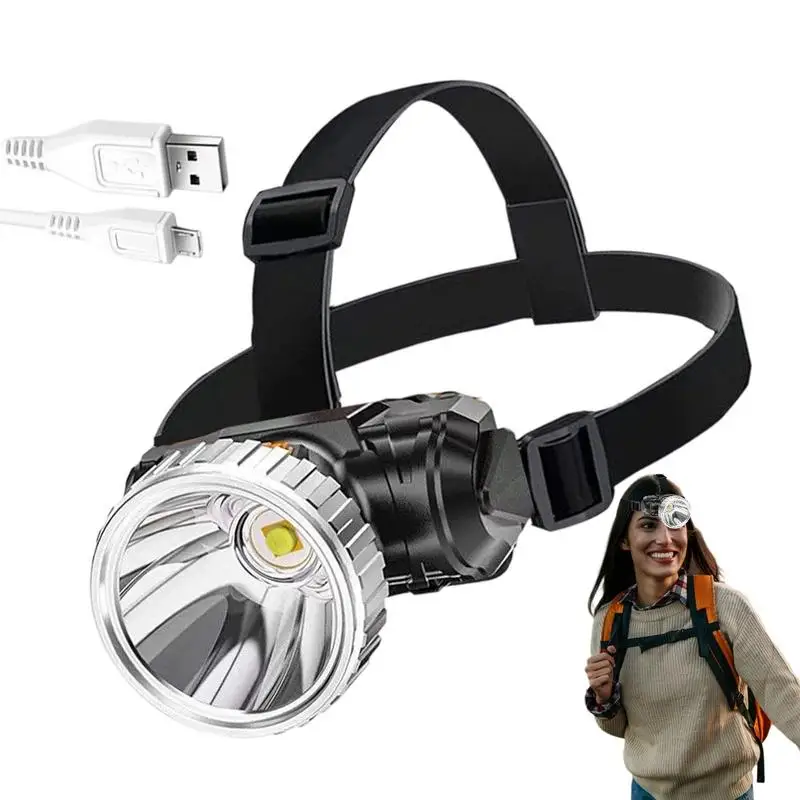 

Headlamp Flashlight Waterproof LED Headlights Adjustable Modes Long-Lasting Outdoor Gear For Construction Night Maintenance