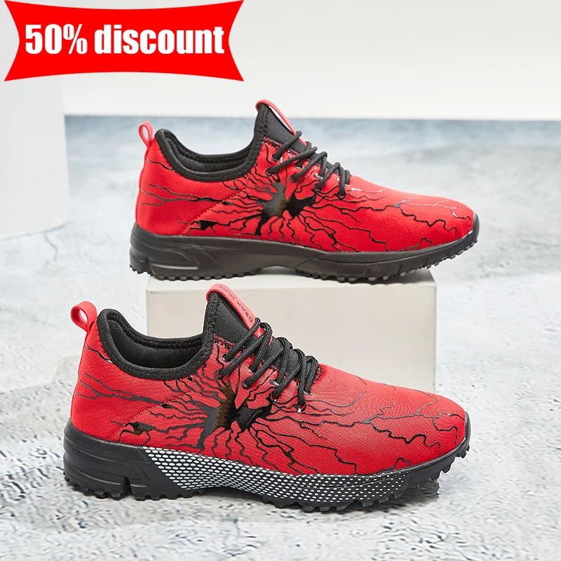 Modern Men's Breathable Mesh Running & Tennis Shoes, Lightweight Non-Slip, Spring 2026_voghion.com