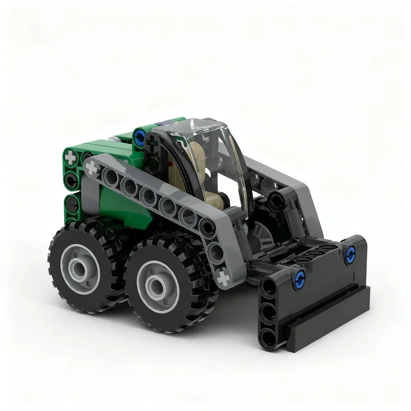 108pcs MOC Technical Skid-steer Loader Model Building Blocks Christmas Gift Brick Art Display Education Craft Idea Assemble