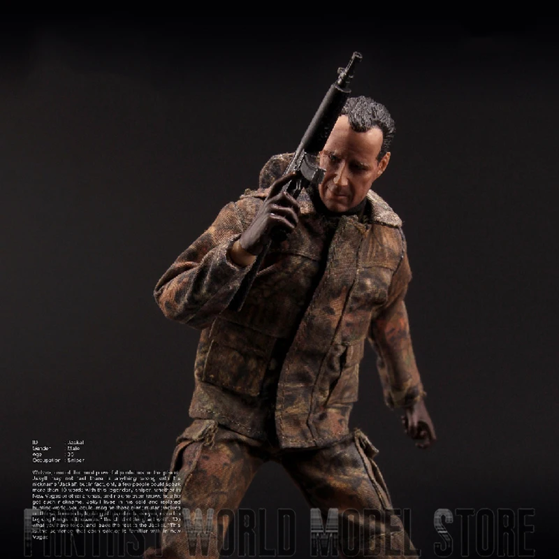 In Stock VORTEXTOYS V00011 1/12 Male Soldier Sniper JACKAL Combat Boots Camouflage Clothing Model Full Set 6'' Action Figure