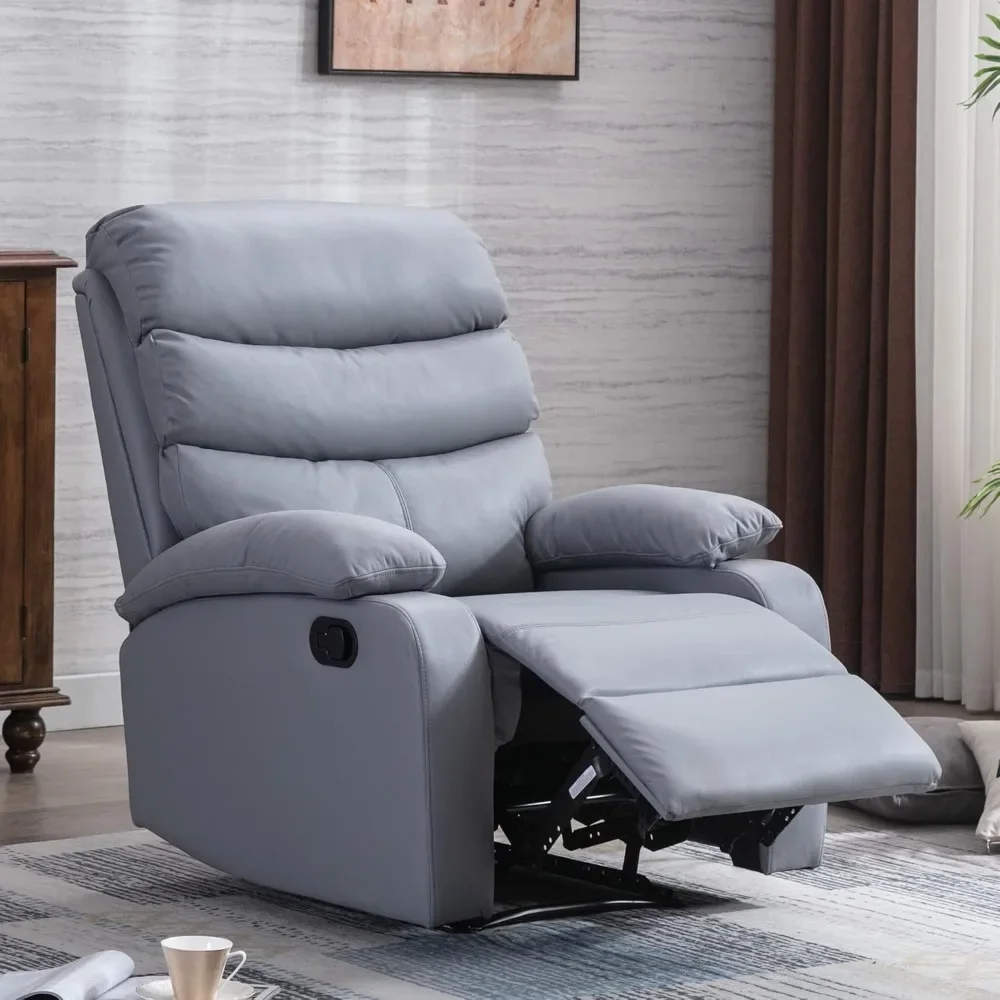 Manual Recliner Chairs for Adults, Lazy Boy Recliner Chair with Tech Cloth, Small Recliner Chair for Small Space, RV