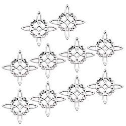 10pcs Witch Knot Charm Vintage Celtic Knot Amulet Stainless Steel Charms Irish Knot Charms for Bracelet Jewelry Making Accessori