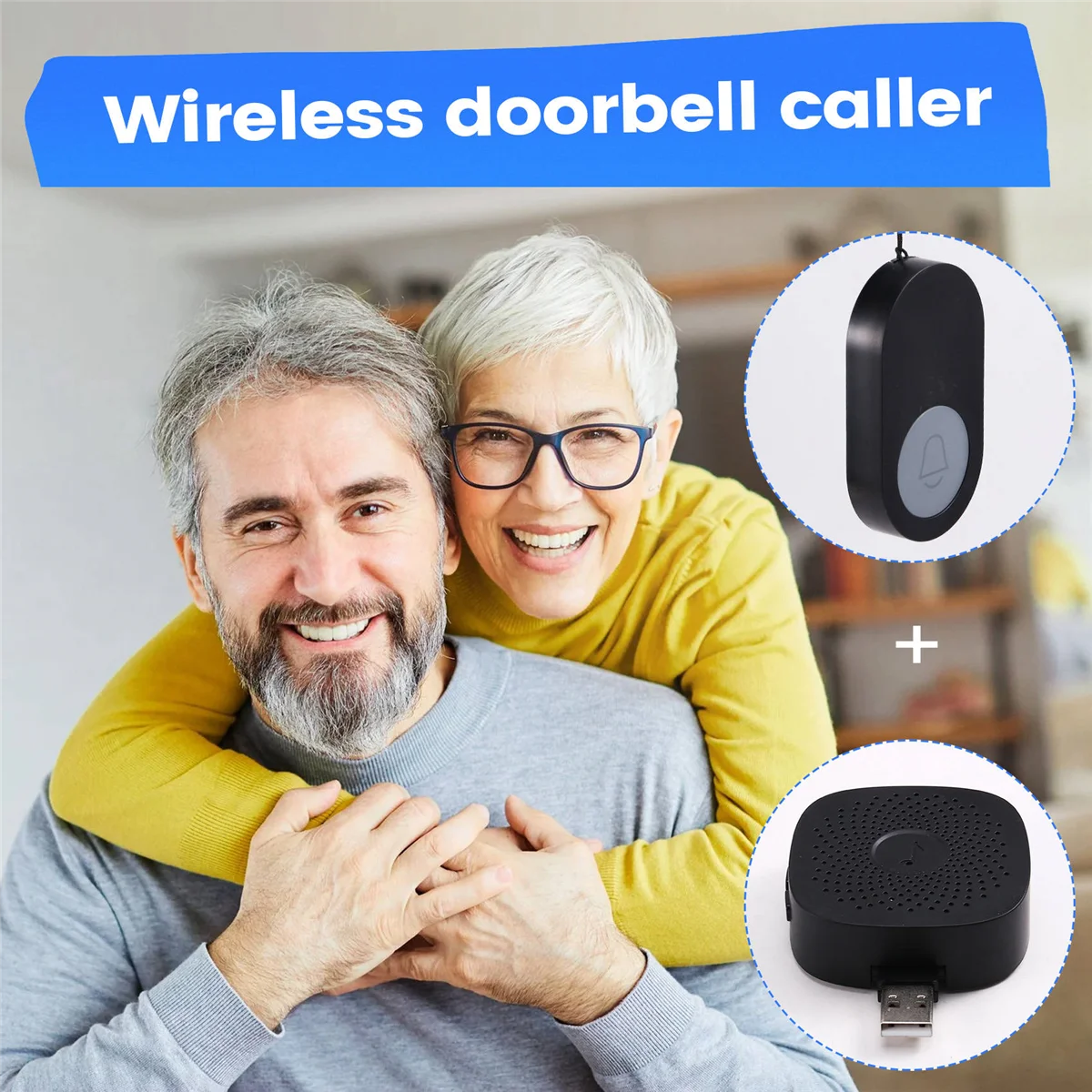 AA98 Caregiver Pager Wireless Call Button for Elderly 650ft/150m, Elderly Assistance Products for Patient/Disabled