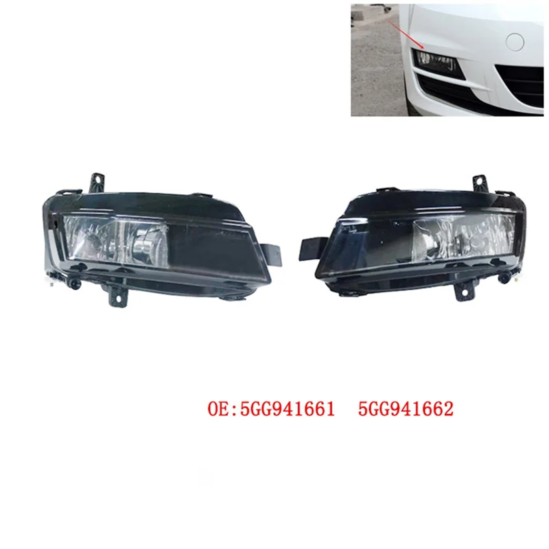 

Lasting Car Front Bumper Fog Light For VW Golf 7 MK7 2013-2017 Halogen Bulb Fog Lamp Replacement