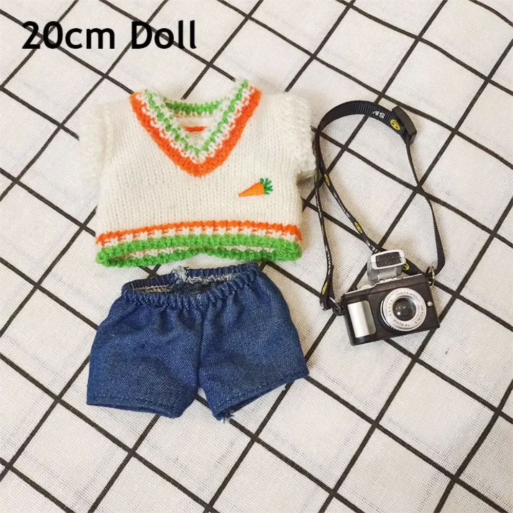 10/20cm Doll Clothes Hoodies Shorts Mini Clothes Fashion Doll Sweater Coat For Cotton Stuffed Dolls Toys Accessories