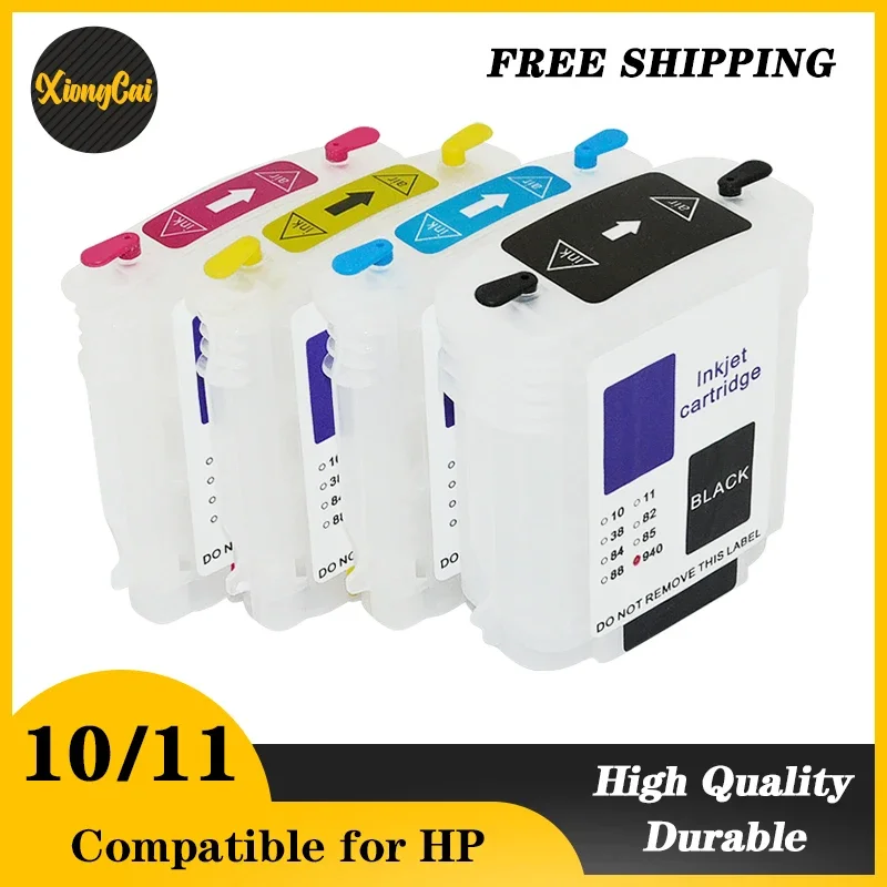 For HP 10 11 Compatible for HP 10/11 Refillable ink Cartridges for HP Designjet 70 100/plus 110/plus ;Color inkjet CP1700D