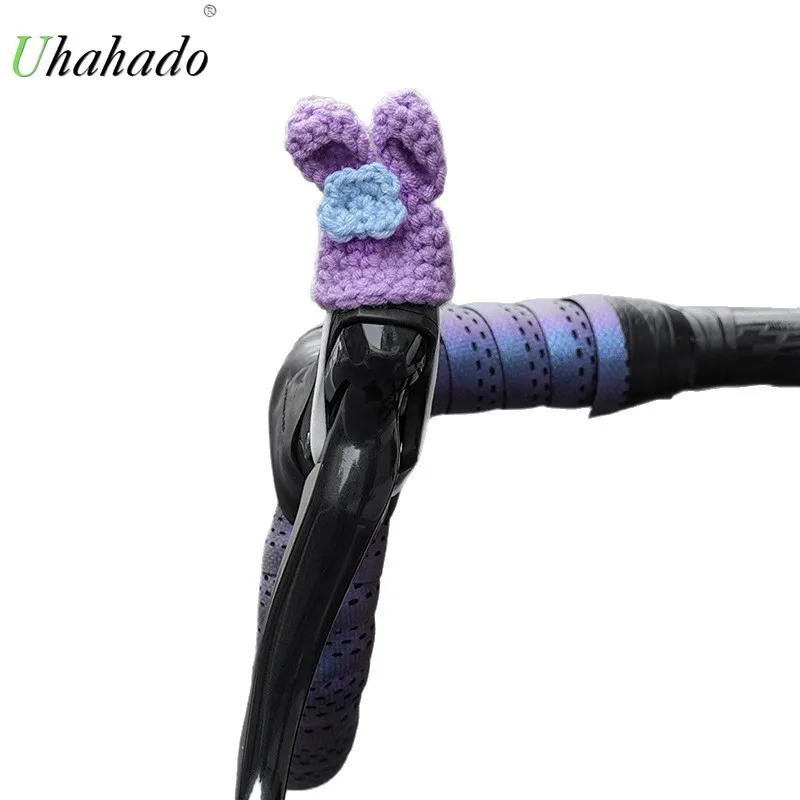 

Bicycle Brake Handle Decorative Cap Cartoon Cute Road Bike Bicycle Decoration Hand-woven Wool Cap