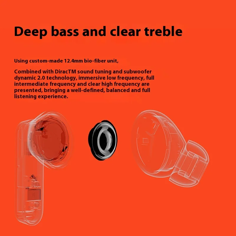 Tidak Ada CMF Oleh Tidak Ada Buds 2A Earphone In-Ear Nirkabel Resolusi Tinggi ANC Baterai Tahan Lama Pengisian Cepat Earbud Bluetooth Penundaan Rendah