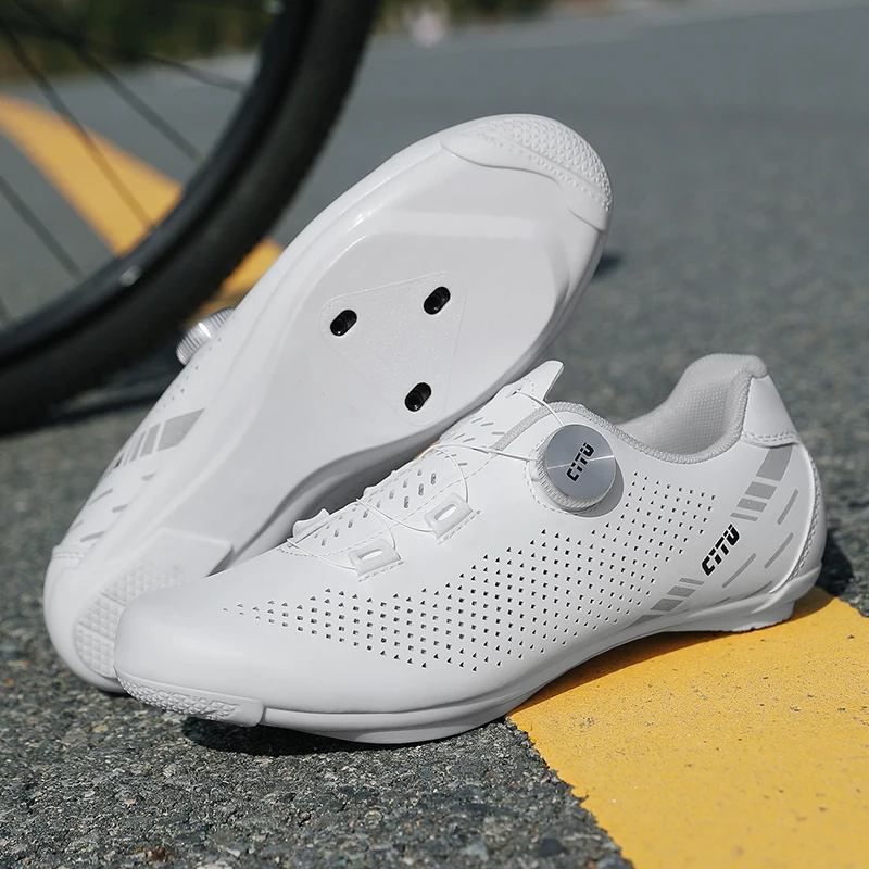Summer Cycling Shoes Men Women Road MTB Bicycle Shoes Breathable Dual Dial Clipless Non Slip Rubber Sole Training Outdoor Gear