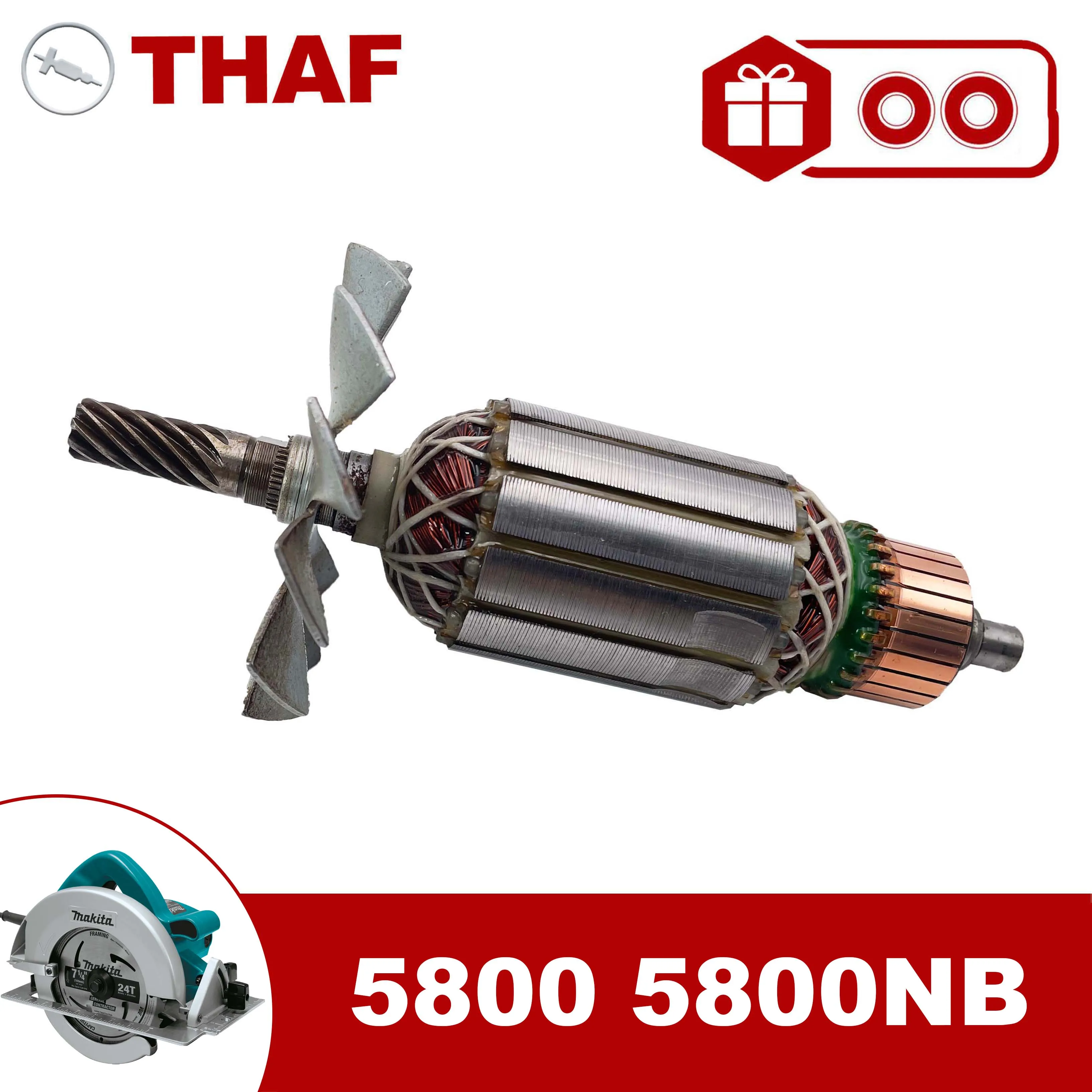 

AC220V-240V Armature Rotor Anchor Replacement for MAKITA Circular Saw 5800 5800NB 512584-1
