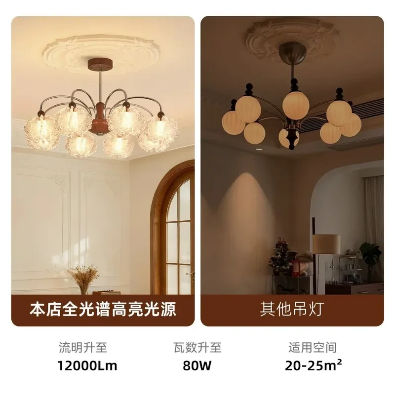 for 2026 New Bauhaus Medieval Chandelier Creative Pattern Lampshade Main Light for Living Room Hall Dining Room Bedroom