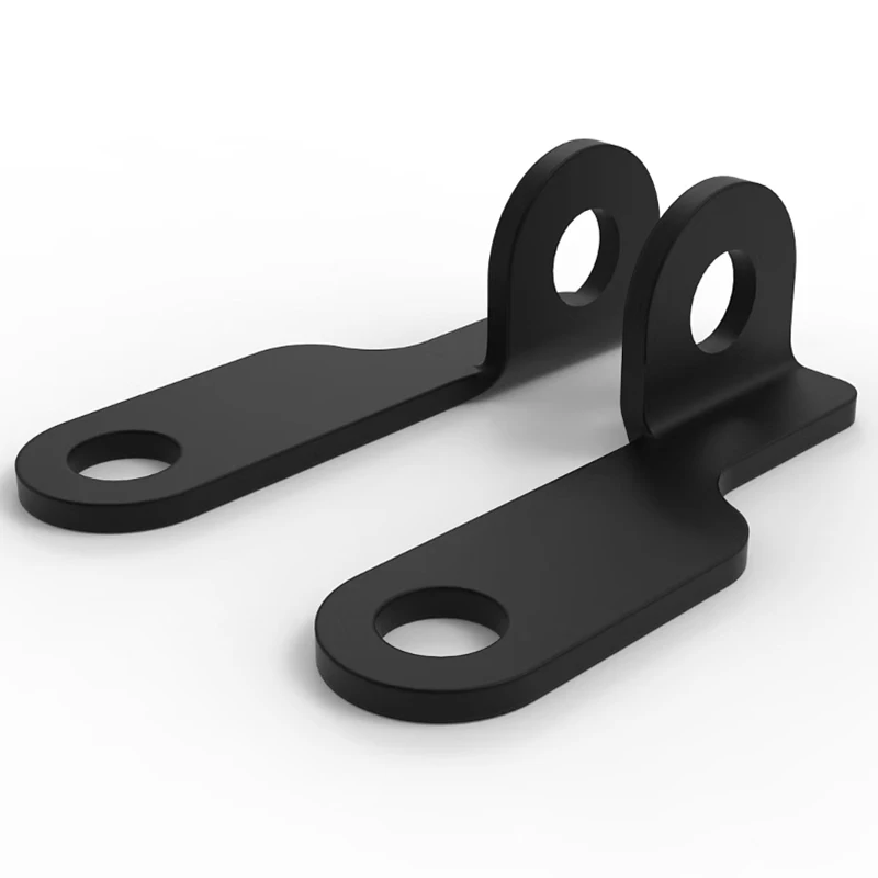 Gloss Black and Sand Black Motorcycle Fork Clamp Turn Signal Light Mount Bracket Holder for Harley Sportsters 04-Up Pair
