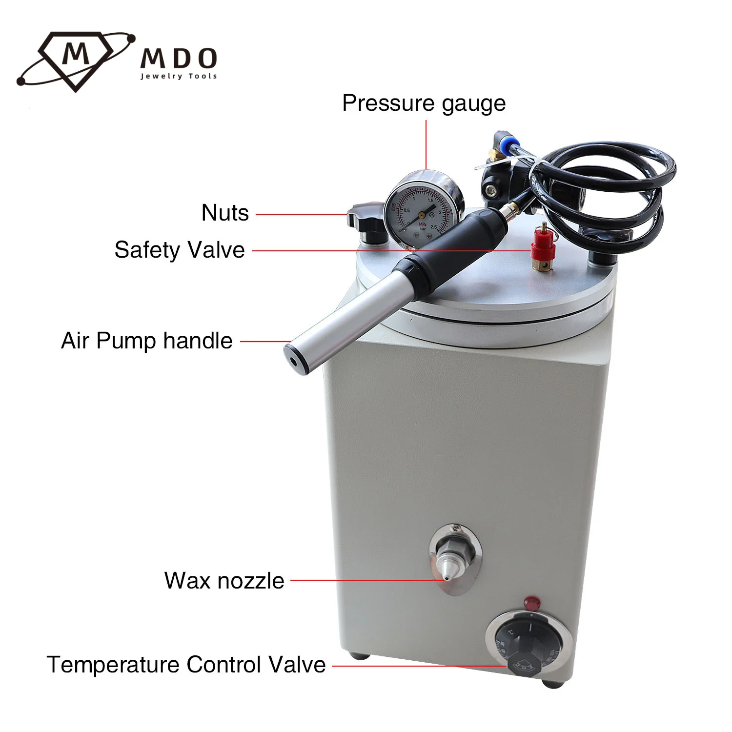 Factory Manufacturer Casting Waxing Equipment Manual Knob Dual-Use 2.5kg Capacity Jewelry Wax Injector Pump Injection Machine