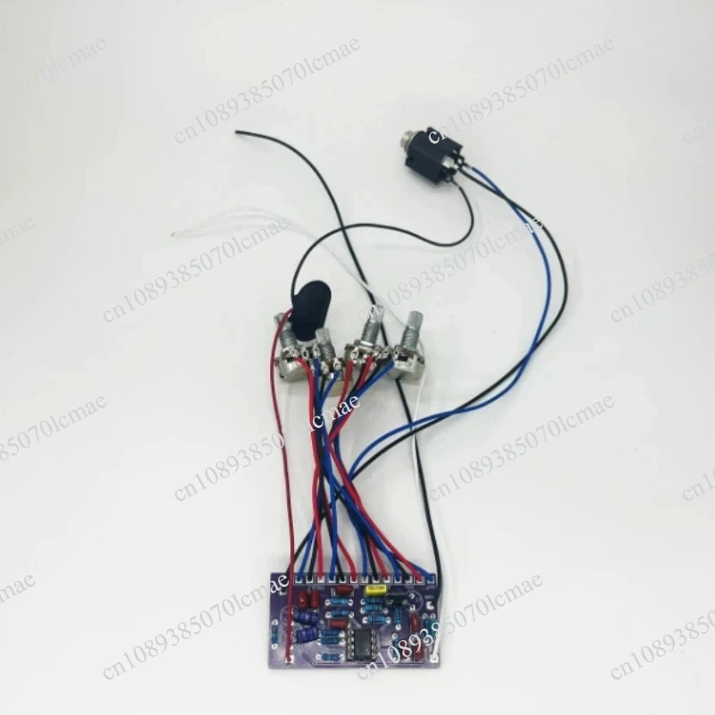 DIY Guitar Conversion Bass Guitar Active Circuit 3-Band Eq Preamp Board