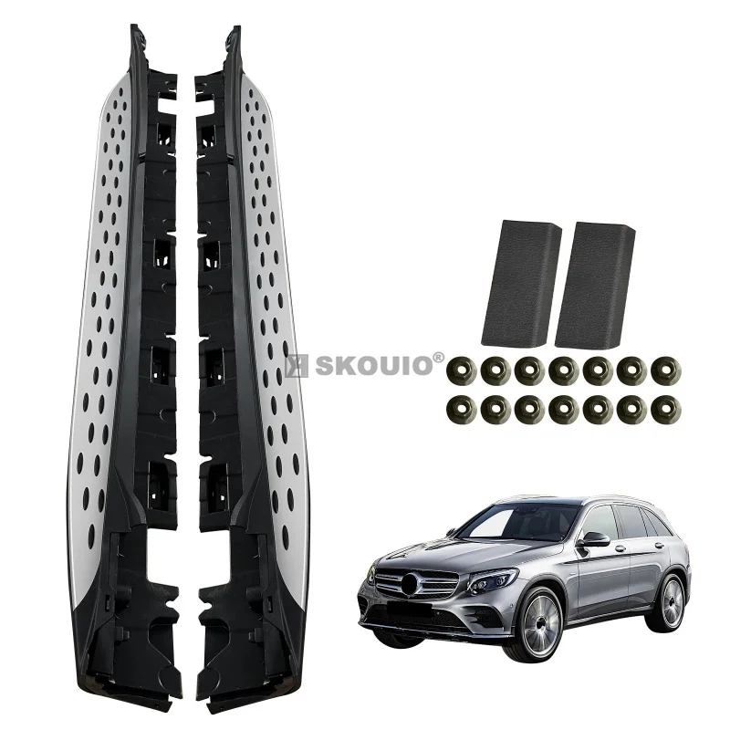 

SKOUIO-AZ-10 Side Step for GLC 300 X253 2016-2022 Aluminum Alloy Auto Side Pedal Bar Running Board