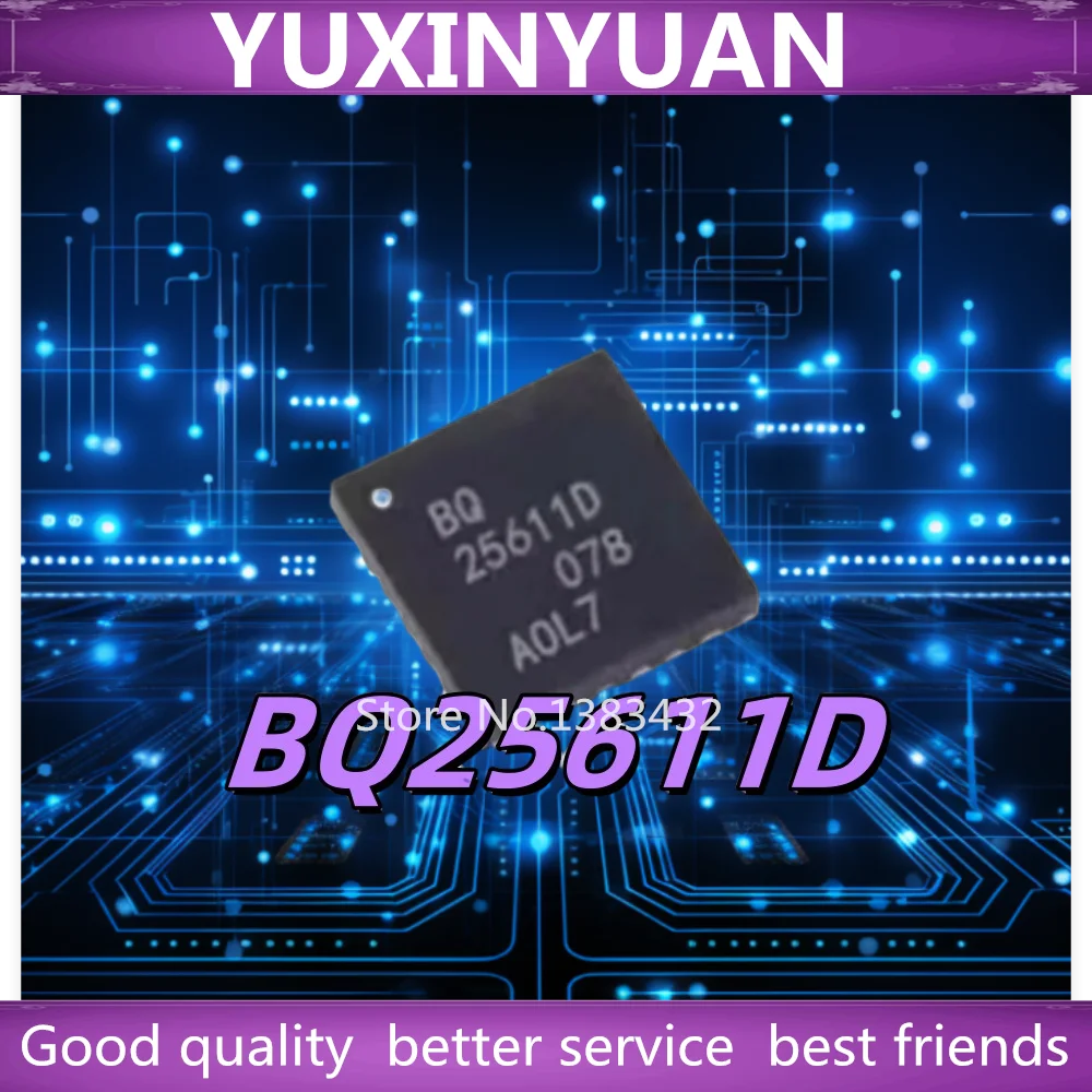 (5piece)100% New BQ25611D I2C Controlled 1-Cell 3.0-A Buck Battery Charger with USB Detection Datasheet