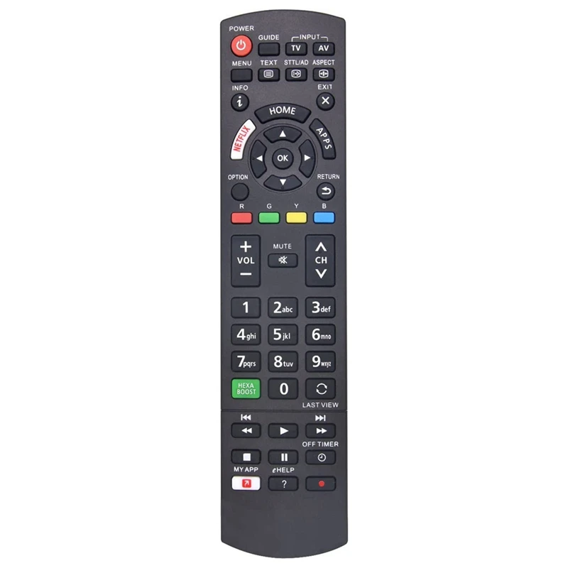 Universal Remote Control for Panasonic TV Remote Control for Panasonic Viera LCD LED 3D TV with Netflix, My App Buttons