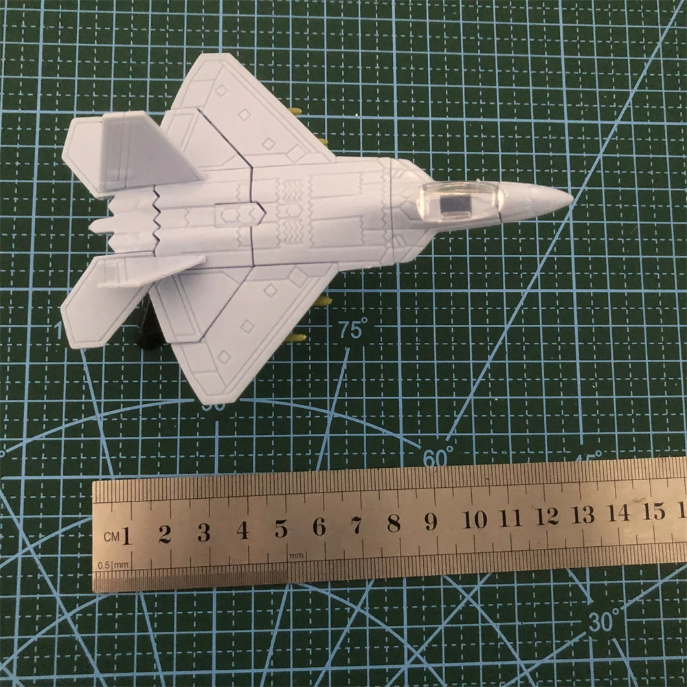 10PCS US F-22 Fighter Raptor Assemble Mini Military Plastic Model Puzzle Figure Toy Aircraft Collections Scene Sandpan Game