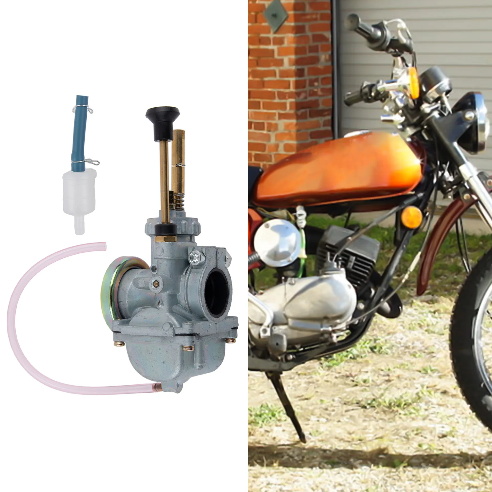 

Motorcycle Carburetor Model 160011185 Compatible with For Kawasaki KE100 and For KM100 Boost Performance Efforts