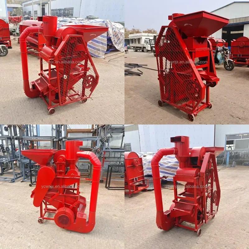 2026 Peanut Thresher and Sheller Combo Machine 98% Purity Low Damage Rate