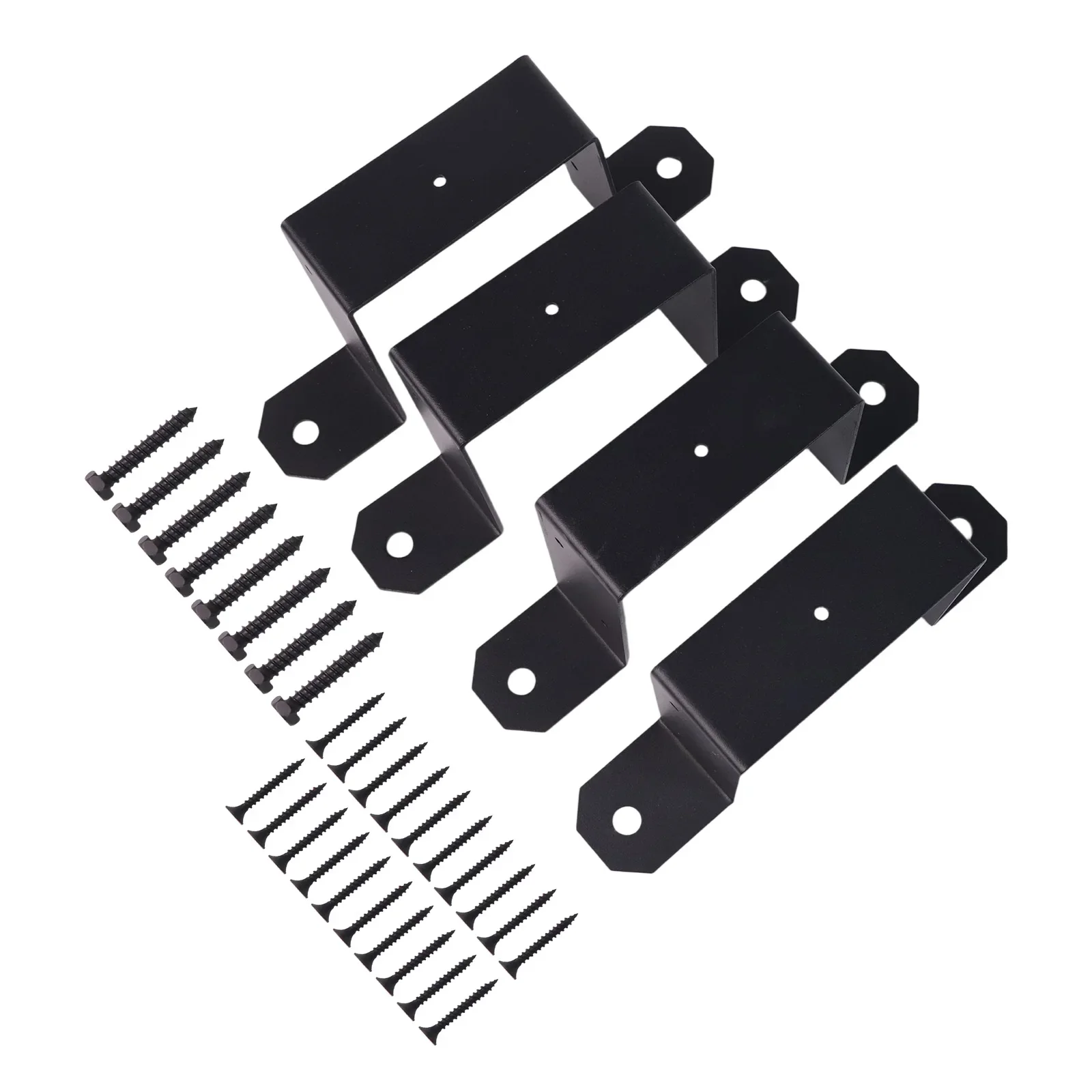 

Metal Fence Post Support Bracket 4x4 Fence Post Brackets 10mm Pre-Punched Holes 4mm Pre-Punched Holes Easy Installation Brackets