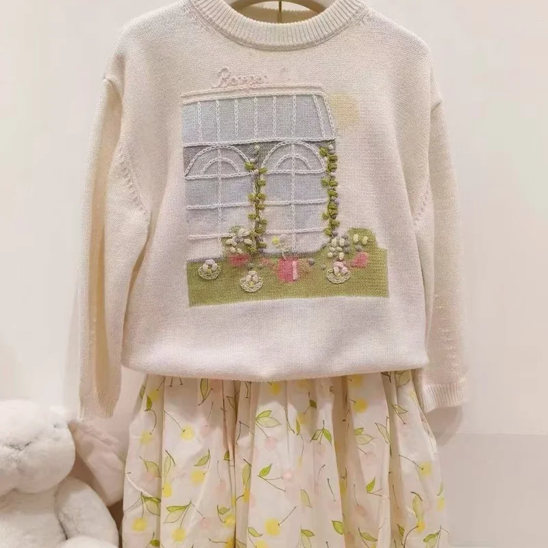 Pre-sale(ship March) 2026 Bp Spring Girls Knitted Sweater summer Clothes for Girls  Kids Clothes Girls Sweater for kids