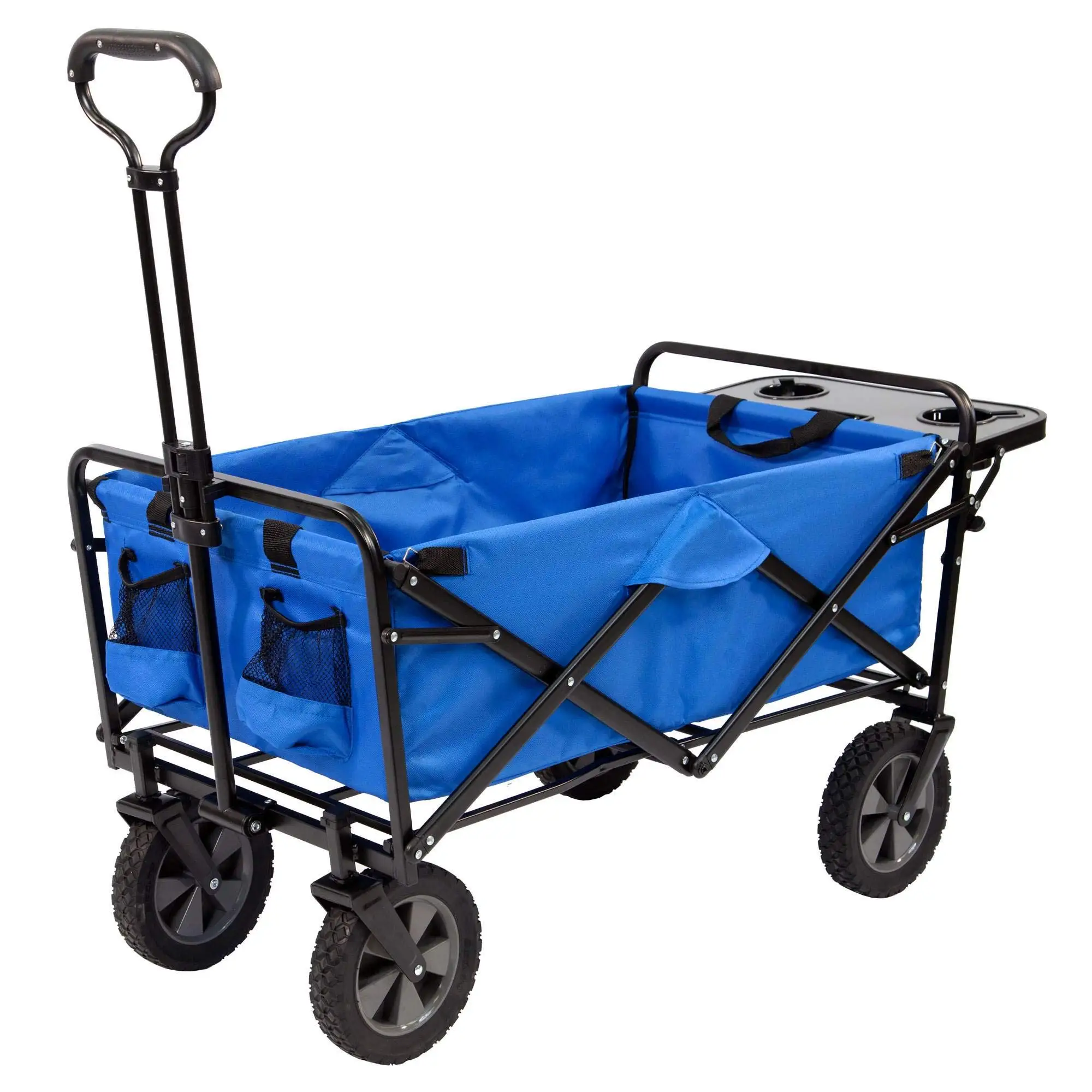 Garden Low Price Collapsible Utility Veer Carts Outdoor Portable Folding Beach Camping Trolley Wagon Car Luggage Transport Cart