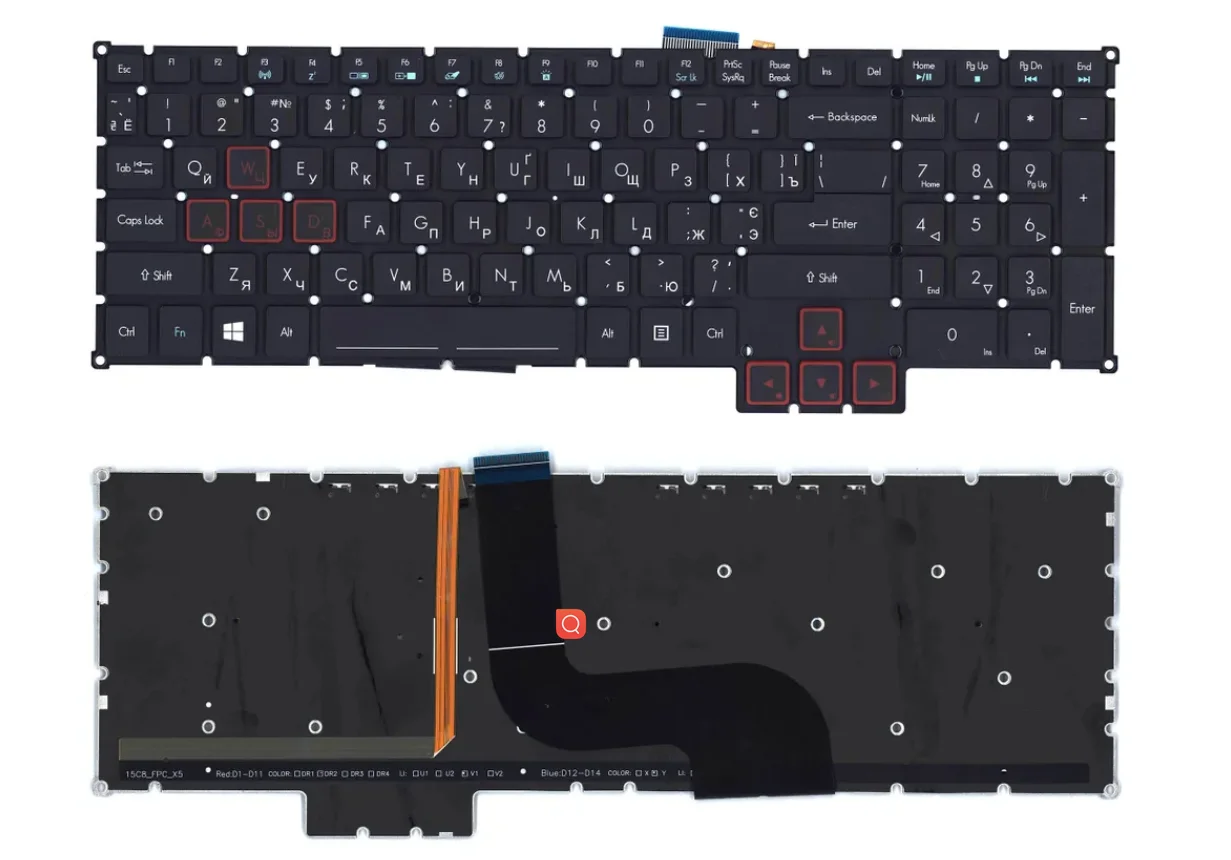 Imagem -05 - Xin-russo-eua Teclado para Notebook Rgb Compatível com Acer Predator 17 15 Gx791 Gx-792 G9591 G9-591r G9-592 G9-593 G9-791 G9-792 Ph517-51