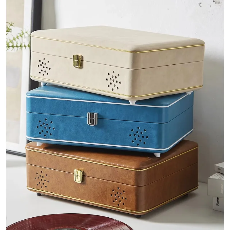 HY-T01X 2025 قابل للتخصيص خمر نمط المحمولة جراموفون حزام خشبي محرك القرص الدوار 3 سرعات مشغل تسجيلات من الفينيل