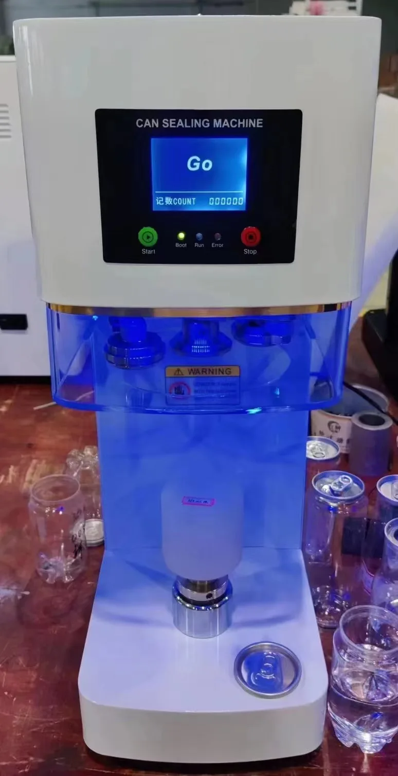 Nouvelle technologie complète Automatique intelligente peut sceller la machine non rotative en plastique en plastique Pet de bière de bière de bière