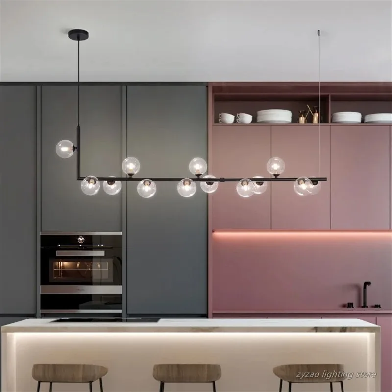 Nordic Restaurant Chandelier Lighting Luxury Magic Bean Front Desk Pendant Lamps Modern Minimalist Bar Dining Room Decor Lamps