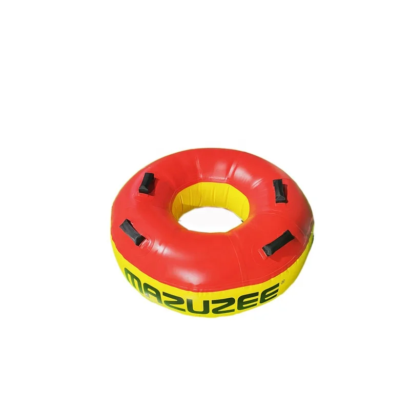 l'eau gonflable de la barca del tubo de la donut remolcable d'eau de sports nautiques inflável 1 donut del cavalier