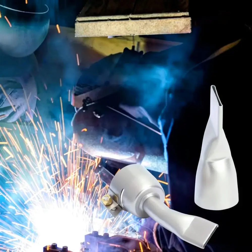 Hot Air Blower Nozzle Kit With Silicone Roller 32mm Fitting Stainless Steel Tips For Efficient Welding Repairs
