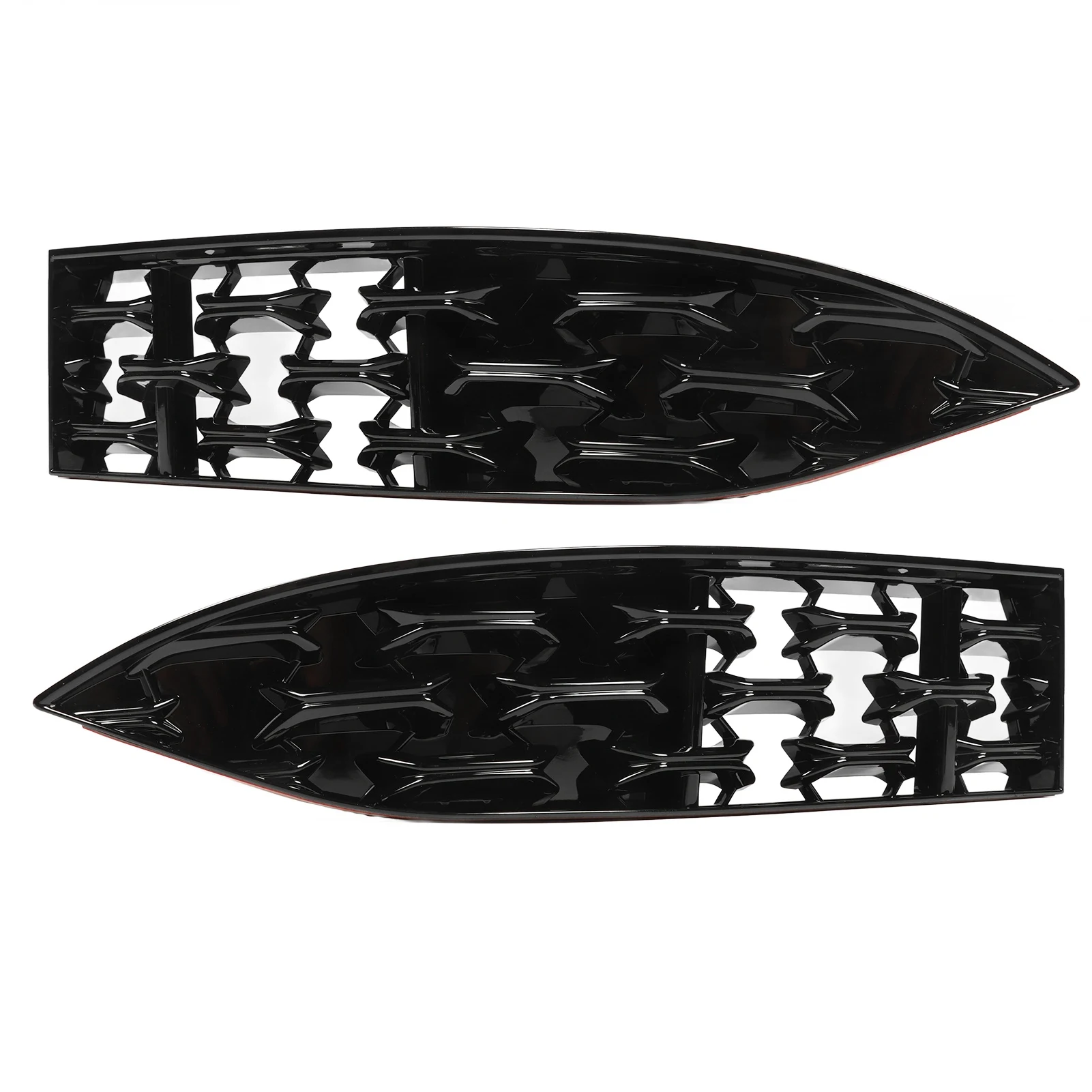 

2PCs Front Grille Guard - Glossy Black Front Grill Mesh Inserts Trims, Replacement for Mazda CX‑5 2022+