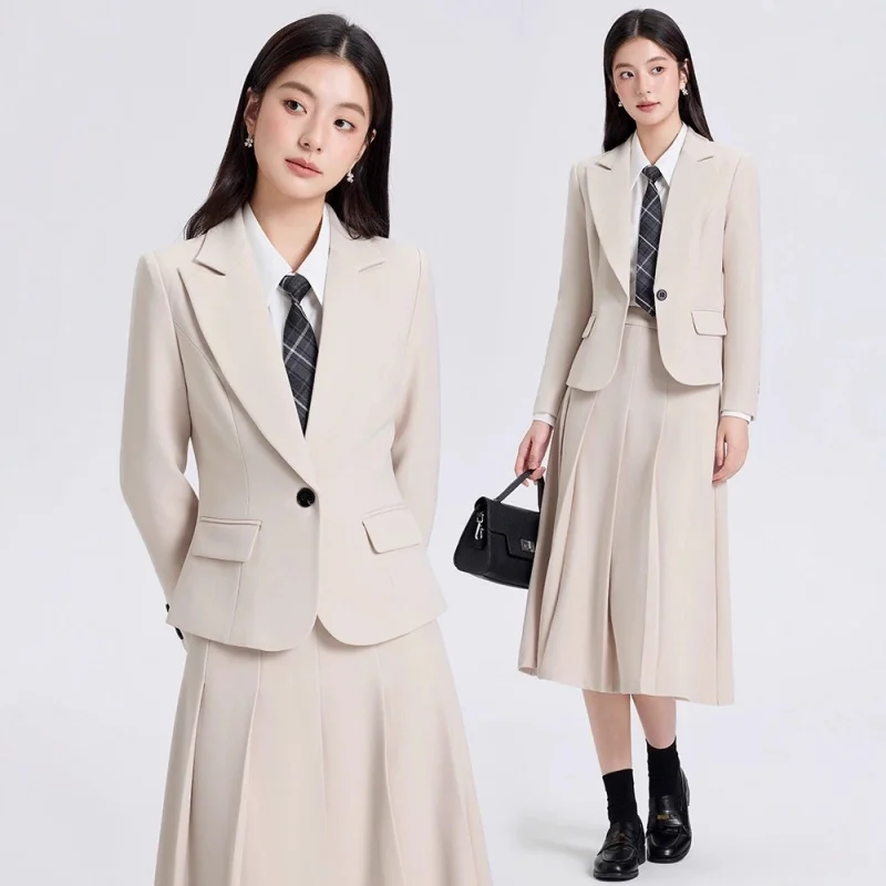 

Dark Blue Professional Suit for Women2025New Style College Student Interview Formal Wear Lightweight Workplace Outfit Suit Jacke