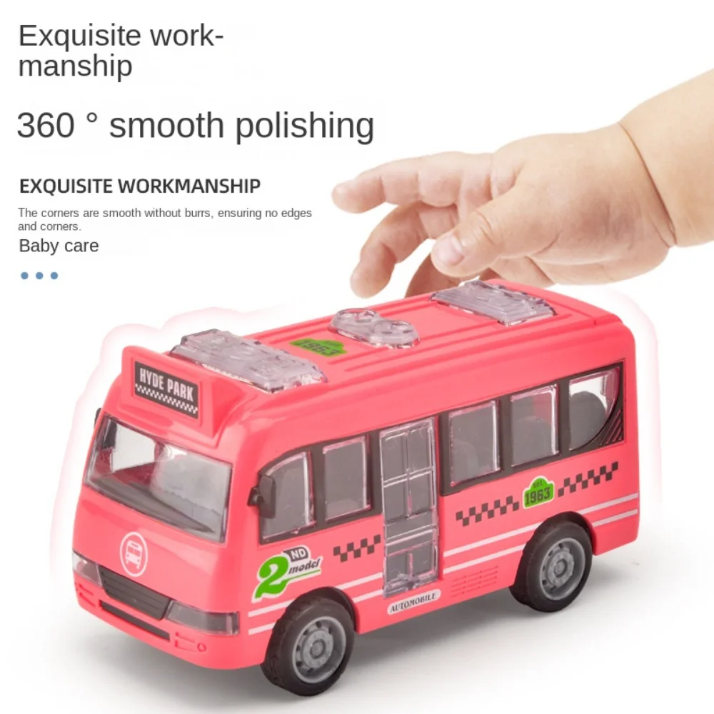 Autobús De Juguete Con Fricción – Modelo A Escala De 15 Cm – Sin Pilas, Ruedas Suaves – Juguete Educativo Para Coordinación Ojo-Mano – Regalo Para Niños Y Coleccionistas (Verde)