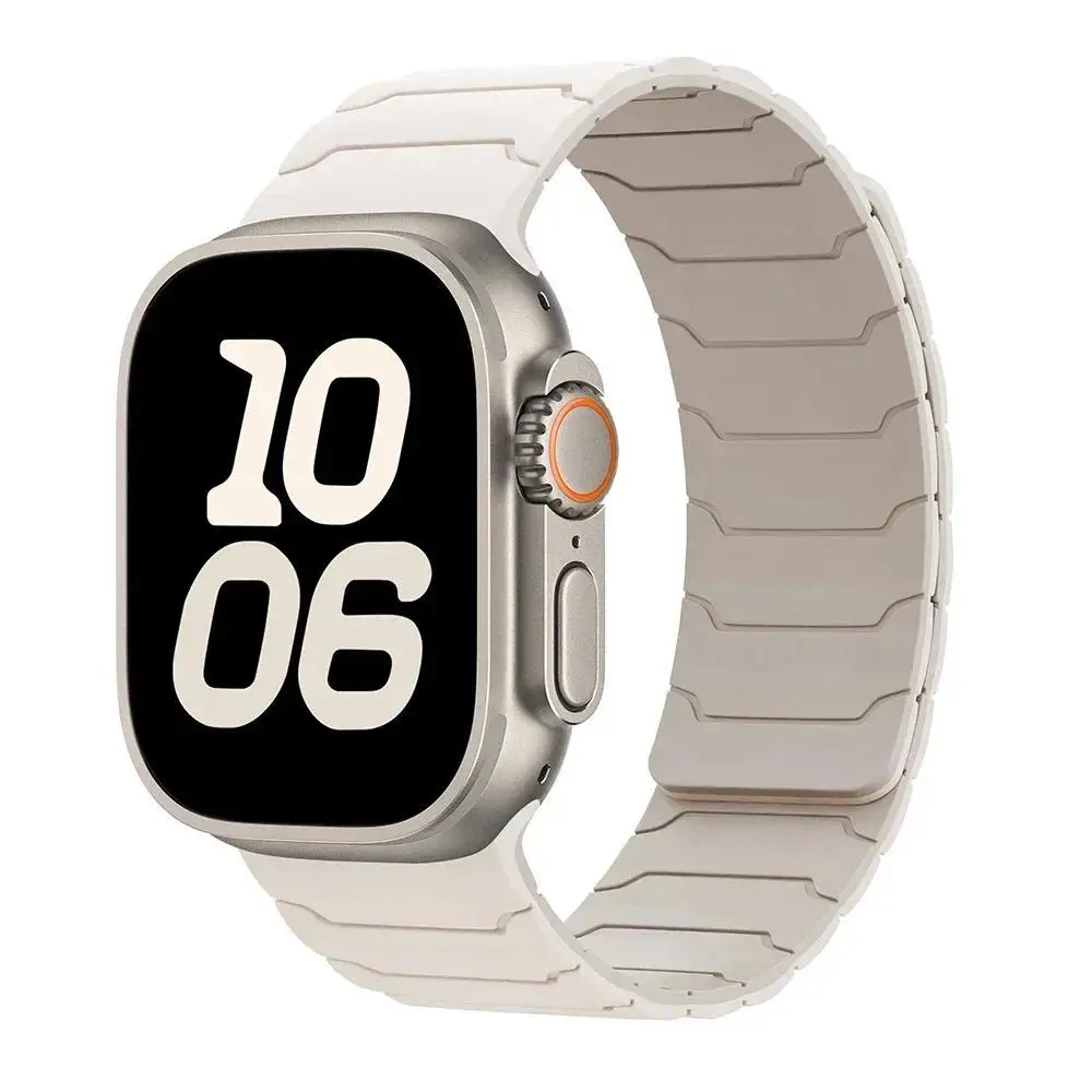 Magnetisches Silikonarmband für Apple Watch Ultra 3 2 49mm 45mm 44mm 40mm 42mm 46mm 41mm 38mm IWatch Series 11 10 SE 9 8 7