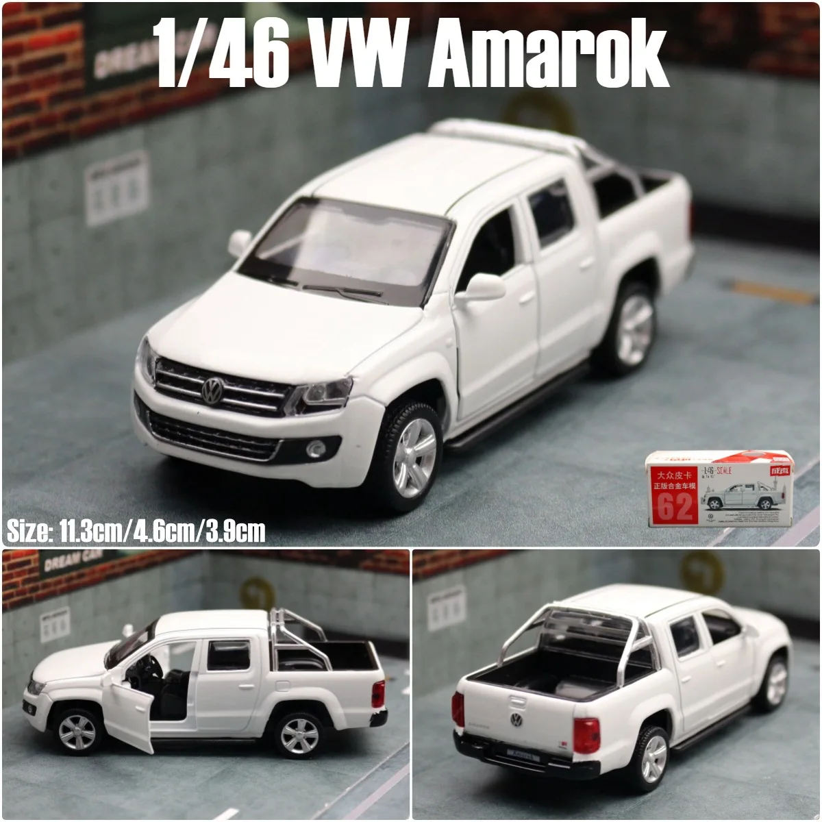 

1:46 Volkswagen Amarok Picku Toy Alloy Car Diecasts & Toy Vehicles Car Model Miniature Scale Model Car Toys For Children