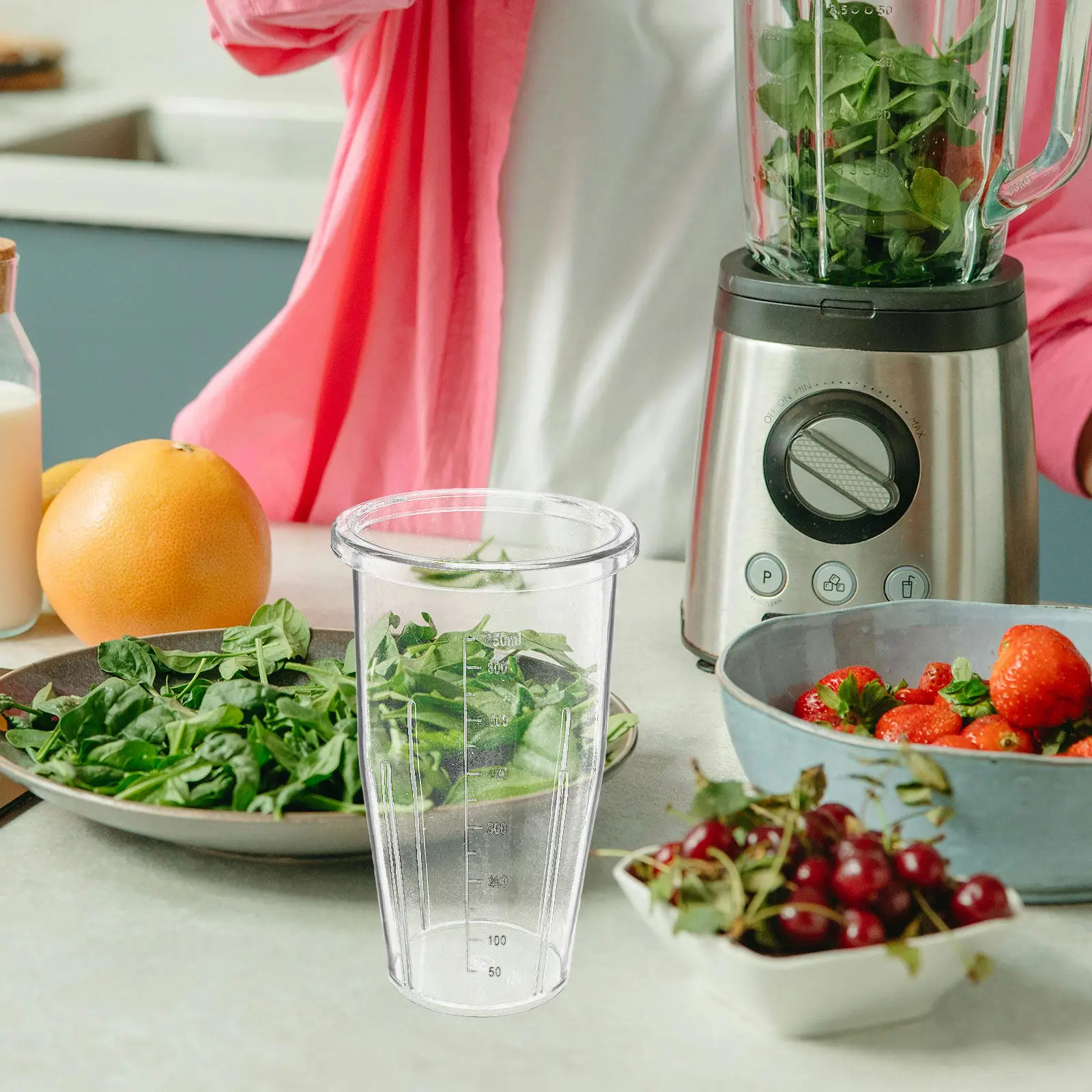 Replacement Blender Cup with Scale Markings for Smoothies Milk Shake Kitchen Mixer Accessories Replacement Parts