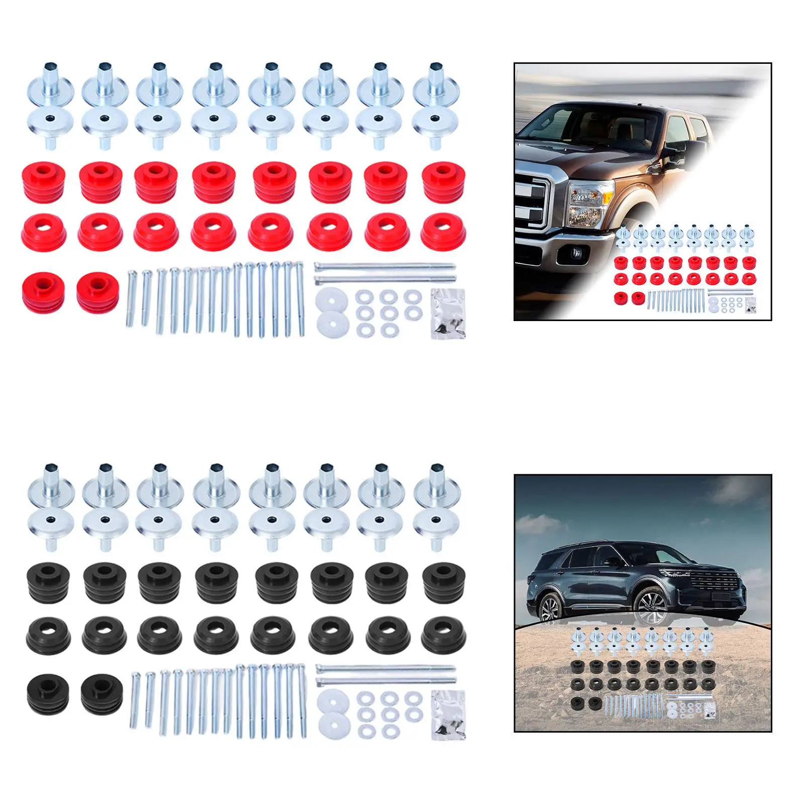 

Body Mount Bushing Kit Kf04060BK Automotive Accessories Easy Installation for Ford F-250 F-350 2WD 4WD Crew Cab F-750 F-550