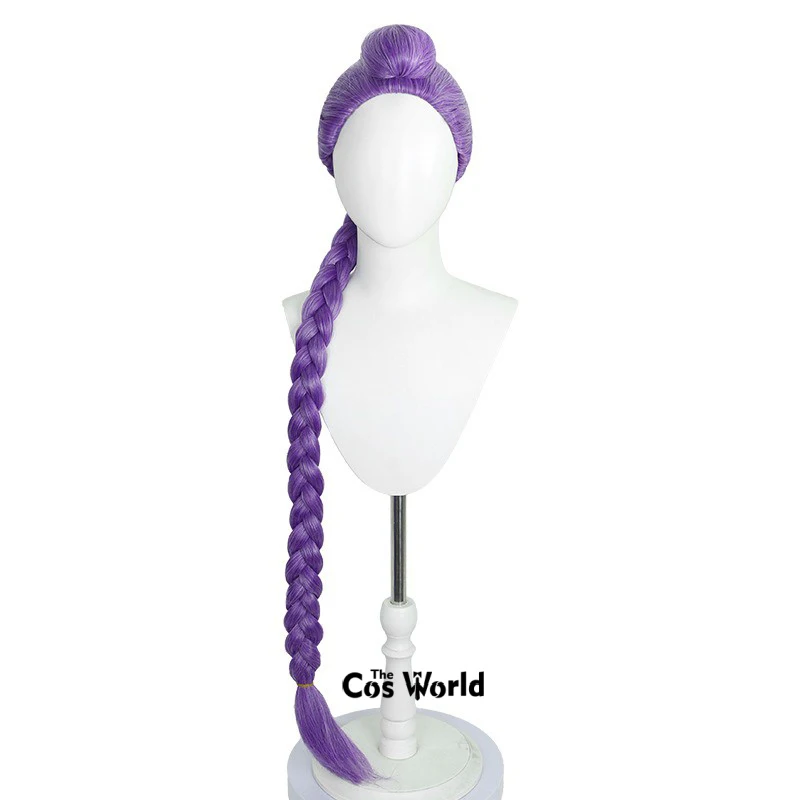 

K-Pop Rumi Kang 120cm Long Straight Halloween Movie Cosplay Wigs Synthetic Hair