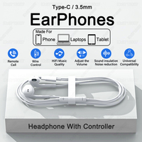 Type C Headphones For Xiaomi 15 14T Redmi Note 14 13 12 Pro Earphones For Samsung S25 S24 S23 Ultra A55 5G Wired Earbuds Headset