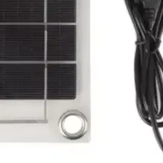 Aquatic Life Pump Solar Water Pump Transparent Solar Panel Easy Install Solar Fountain Outdoor Feature Black White