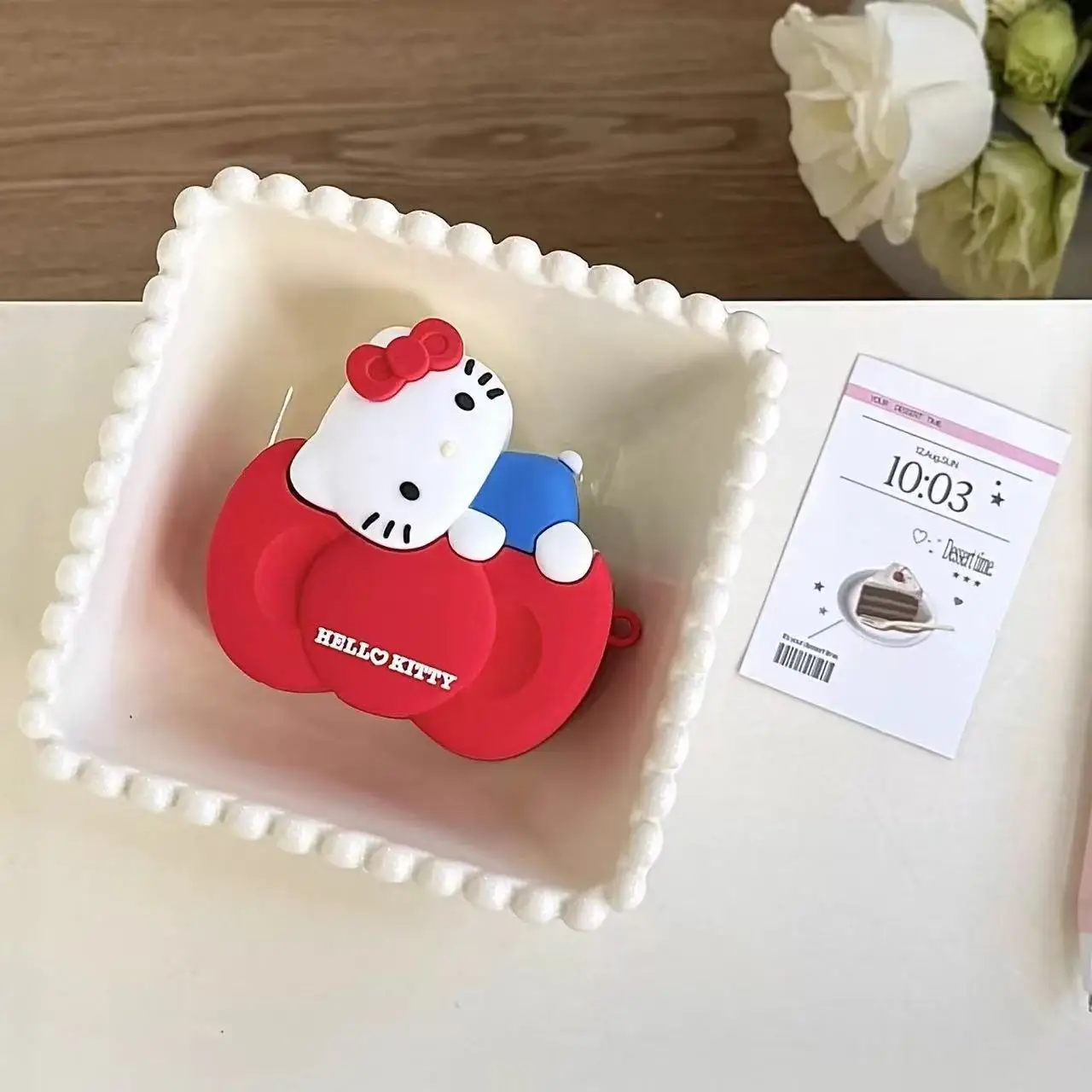 

3D Cartoon Bow KT Wireless Bluetooth Earphone Cover for Airpods Pro3 Silicone Case for Airpods 4 Pro2 Pro 3 2 1