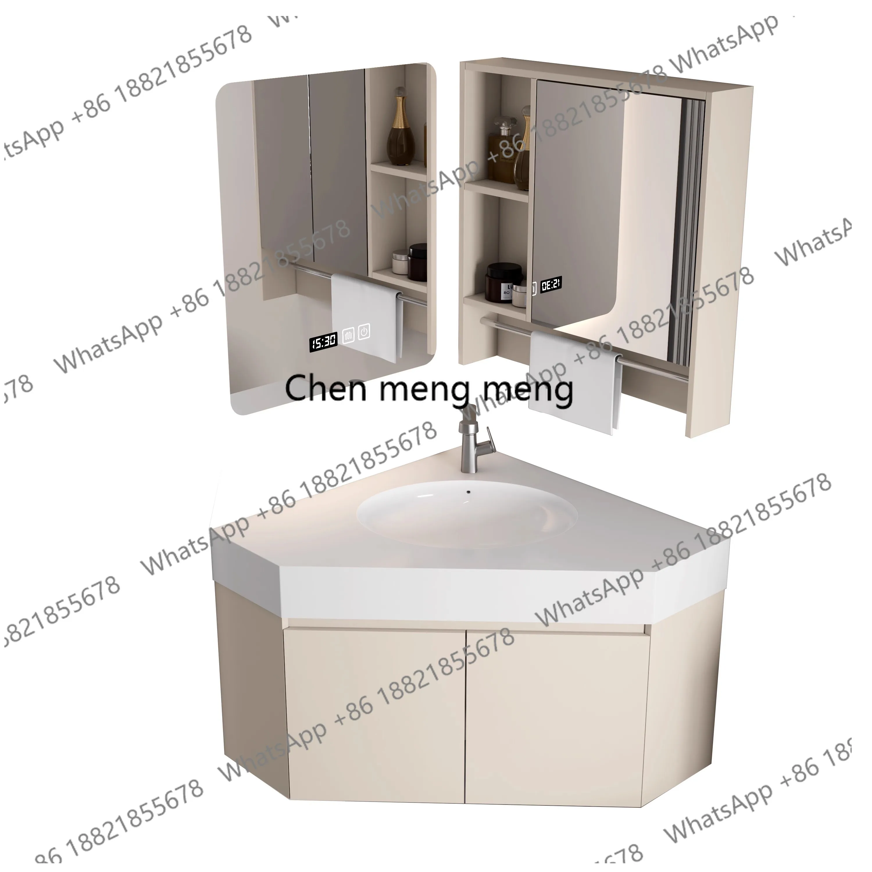 Toilet Extension Bathroom Cabinet Diamond Triangle Washbasin Cabinet Corner Cabinet