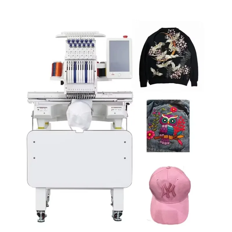 High Quality Industrial Fast Delivery Process Automatic Computerized Embroidery Machine Hat Clothing