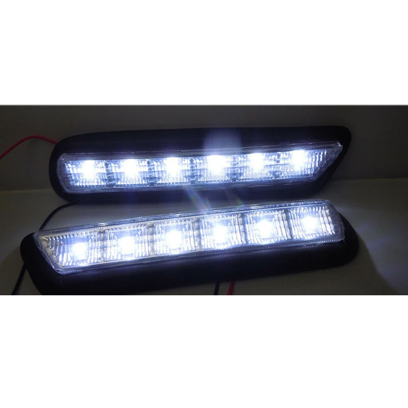 Juego de luces LED de circulación diurna, faros antiniebla blancos DRL para Mitsubishi ASX 2010-2012, 1 Juego