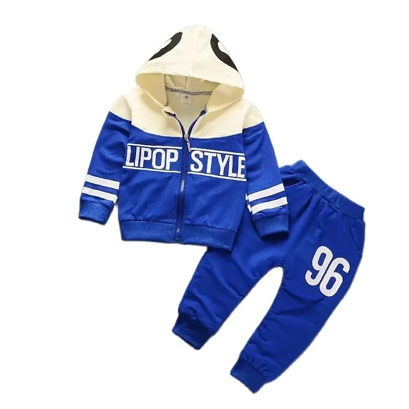 2023 Fall Winter Children Set  Toddler Boys Outfits  Crew Neck Long Sleeve Sweatshirts Pants 2Pcs Clothes Set 0-5 Year